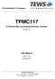 TPMC Channel SSI, Incremental Encoder, Counter. Version 1.0. User Manual. Issue January 2017