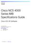 Cisco NCS 4000 Series MIB Specifications Guide