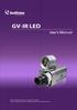 GV-IR LED. User's Manual