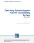 Operating System Support Plan for Test Delivery System
