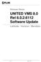 UNITED VMS 8.0 Rel Software Update