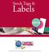 Stock Tags & Labels. Thermal Transfer, Direct Thermal, Fanfold, Speciality Materials, Printed, Inventory Control, Laser Sheets, RFID