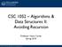 CSC 1052 Algorithms & Data Structures II: Avoiding Recursion