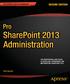 Pro SharePoint 2013 Administration Rob Garrett
