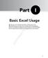 Part. Basic Excel Usage