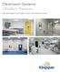 Cleanroom Systems UltraTech Precision. High Specification, Customisable, Modular, Flush Cleanroom System