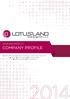 COMPANY PROFILE LOTUSLAND DESIGN LLC