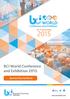 WORLD. BCI World Conference and Exhibition Conference and Exhibition. Sponsorship Handbook November.