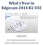 What s New in Edgecam 2014 R2 SU2