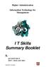 I T Skills Summary Booklet