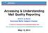 Accessing & Understanding Mail Quality Reporting