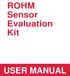 ROHM Sensor Evaluation Kit USER MANUAL