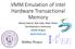 VMM Emulation of Intel Hardware Transactional Memory