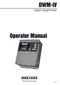 DWM-IV Digital Weightmeter. Operator Manual
