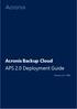 Acronis Backup Cloud APS 2.0 Deployment Guide
