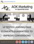 10 TESTED LANDING PAGE ELEMENTS GUARANTEED TO IMPROVE CONVERSIONS