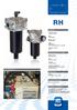 RETURN FILTERS. BYPASS VALVE Setting: 170 kpa (1,7 bar) ± 10% WORKING TEMPERATURE From -25 to C