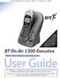 On-Air 1300 Executive user guide ~ Edition 3 ~ 7th August 01 ~ BT On-Air 1300 Executive
