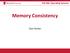 CSE 506: Opera.ng Systems Memory Consistency