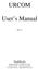 URCOM. User s Manual