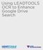 Using LEADTOOLS OCR to Enhance Google Drive Search