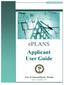 eplans Applicant User Guide