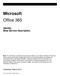 Microsoft Office 365. Identity Beta Service Description. Published: March 2011