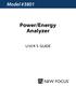 Model #3801 Power/Energy Analyzer