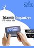 Islamic Organizer user Manual