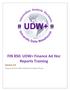 FIN 850: UDW+ Finance Ad Hoc Reports Training Version 2.9
