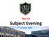 Year 10. Subject Evening 7 th October 2015