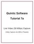 Quintic Software Tutorial 7a