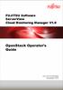 FUJITSU Software ServerView Cloud Monitoring Manager V1.0. OpenStack Operator's Guide