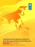 Institutional and Legislative Systems for Early Warning and Disaster Risk Reduction