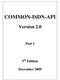 COMMON-ISDN-API. Version 2.0. Part I. 5 th Edition