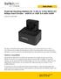 External Docking Station for 2.5in or 3.5in SATA III 6Gbps Hard Drives - esata or USB 3.0 with UASP