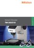 Toolmaker s Microscopes TM-505/510 OPTICAL MEASURING