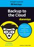 Backup to the Cloud. 2nd NetApp Special Edition. by Lawrence C. Miller, CISSP