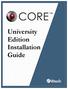 University Edition Installation Guide