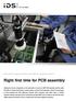 Right first time for PCB assembly