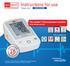 Instructions for use. 3year. Upper arm BASIS CONTROL. The number 1 blood pressure monitor in German pharmacies* Also suitable for: