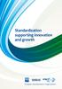 Standardization supporting innovation and growth