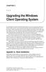 Upgrading the Windows Client Operating System