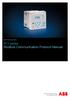 Relion Protection and Control. 611 series Modbus Communication Protocol Manual