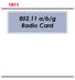 a/b/g Radio Card