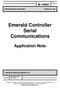 Emerald Controller Serial Communications