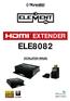 EXTENDER ELE8082. INSTALLATION Manual. Made in Taiwan