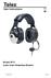 User Instructions. Stratus 50-D Active Noise Reduction Headset