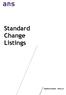 Standard Change Listings