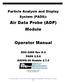 Air Data Probe (ADP) Module. Operator Manual